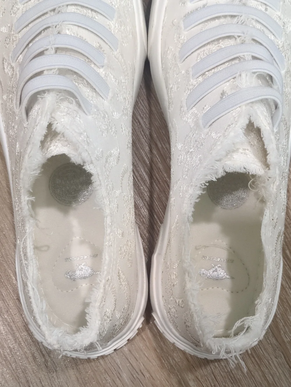 👟❤️😎NIB Rocket Dog Cream/White Lace Slip-On Sneakers Women's size 6.5👟❤️😎